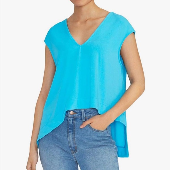 RACHEL RACHEL ROY BLACK AND WHITE PRINTED TRAPEZE TOP L - Picture 2 of 8